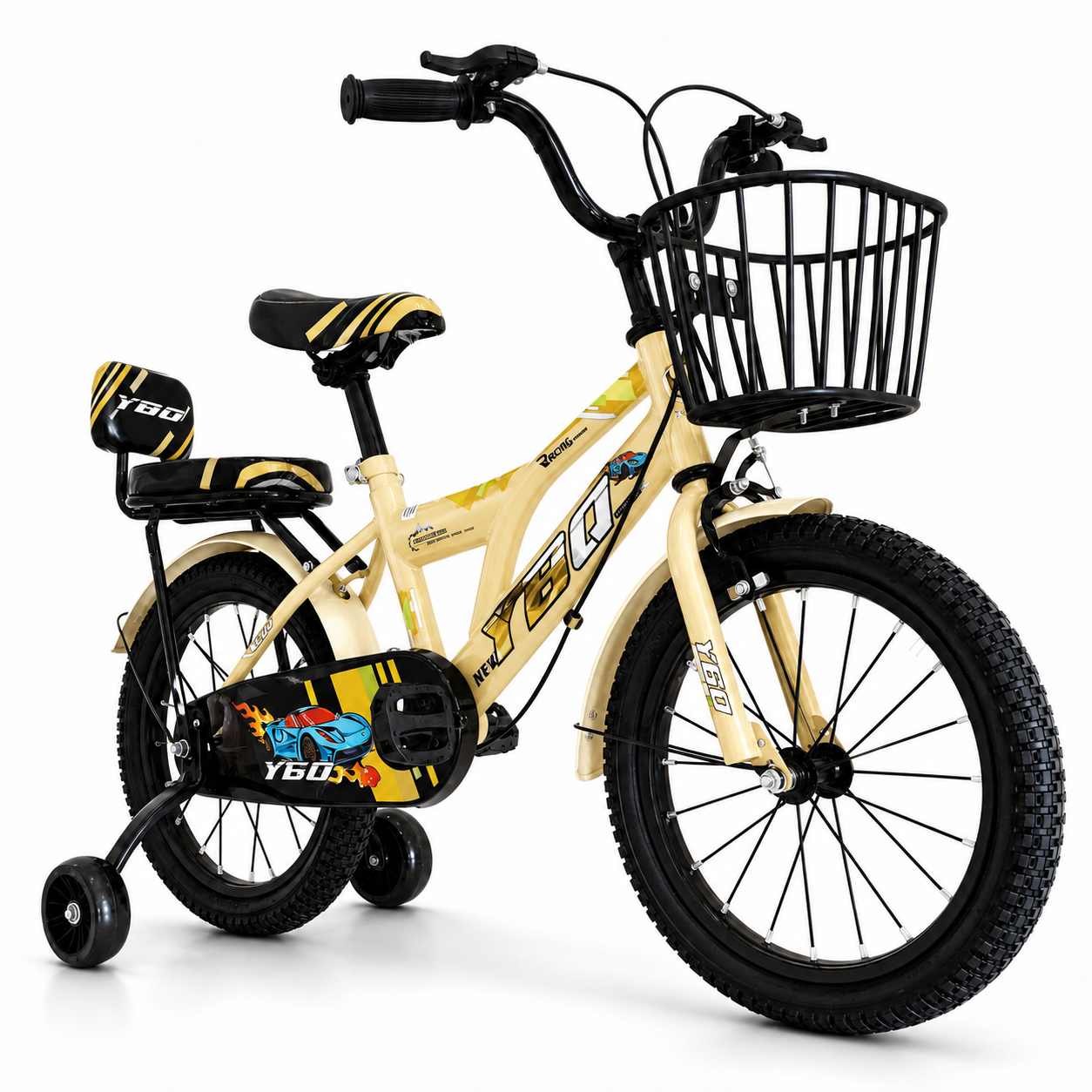 82a8f339-4aa3-4ec8-9415-f22ffed98efd Vélo enfant 16 pouces avec panier et siège arrière – Image 1