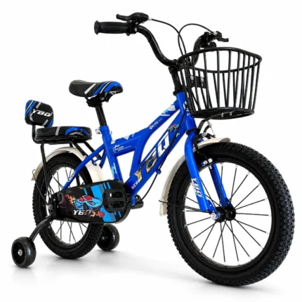 Vélo enfant 16 pouces avec panier et siège arrière