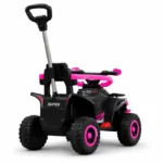 auto poussoir électrique rose