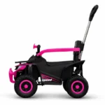 auto poussoir électrique rose