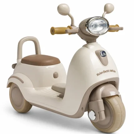 moto électrique pour garçon beige