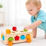 Boîte éducative Montessori – Formes, lettres & élastiques
