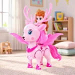 Cerf Ailé avec Princesse – Jouet Interactif