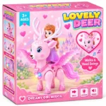 Cerf Ailé avec Princesse – Jouet Interactif
