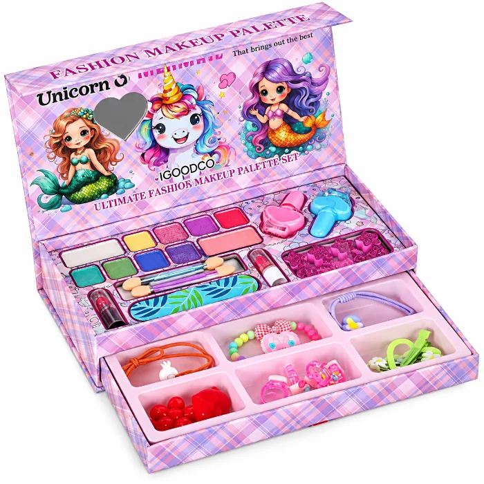 Coffret Maquillage Licorne et Sirène avec accessoires Coffret Maquillage Licorne & Sirène avec Accessoires
