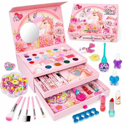 Coffret Maquillage et Création de Bijoux Licorne