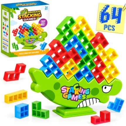 Jeu d’équilibre Dinosaure – Blocs à empiler