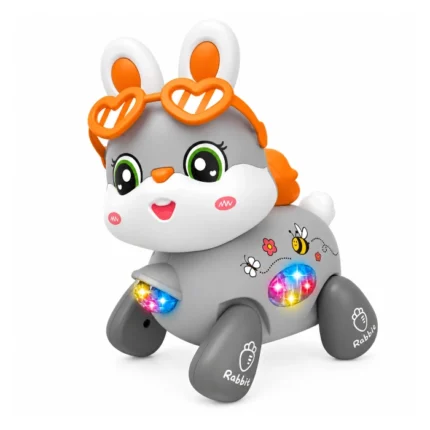 Jouet Lapin Électrique Interactif – Lumières & Musique