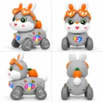 Jouet Lapin Électrique Interactif – Lumières & Musique multifaces