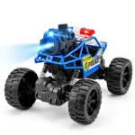 Voiture de Police Télécommandée 4x4 avec Effet Fumée