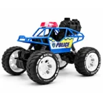 Voiture de Police Télécommandée 4x4 avec Effet Fumée