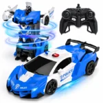 Voiture de Police Transformable 2-en-1 Télécommandée
