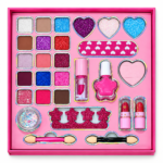 Palette de maquillage rose Stitch et Angel ouverte