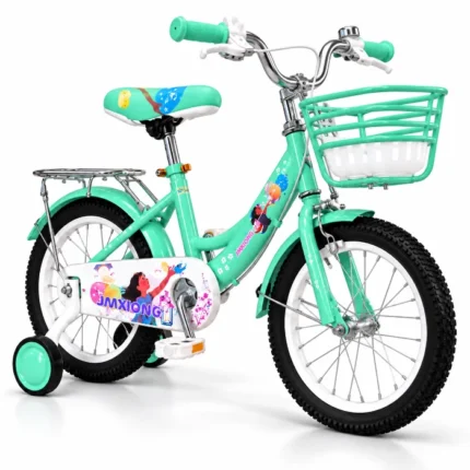 Vélo Enfant 4 à 8 ans taille 16 pouces vert